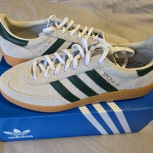 Adidas Handball Spezial Green and Grey Women's Shoes